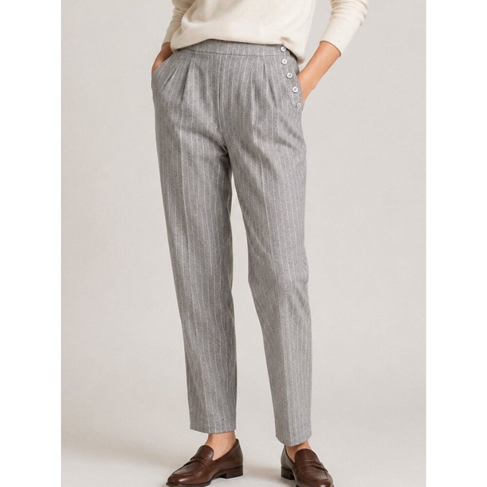 Vintage Liz Claiborne Wool Pinstriped Trousers